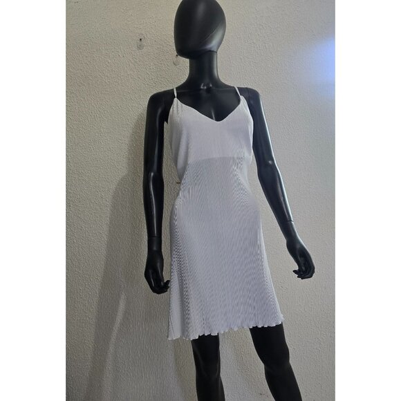 Open Edit Womens White Slip Dress 2X minimalist fairycore - Picture 4 of 5